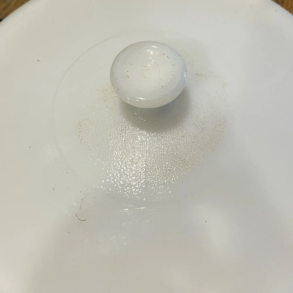 FEDERAL GLASS Vintage 60s Large Sunflower Milk Glass - Picture 6 of 10